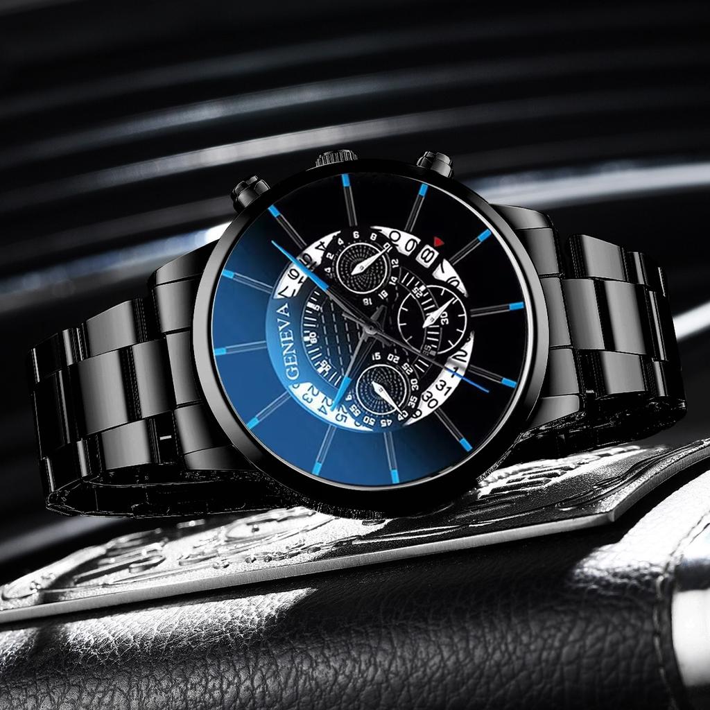 1/3 шт. Модные мужские деловые часы Роскошный мужской аналоговый кварцевый набор часов Reloj Hombre