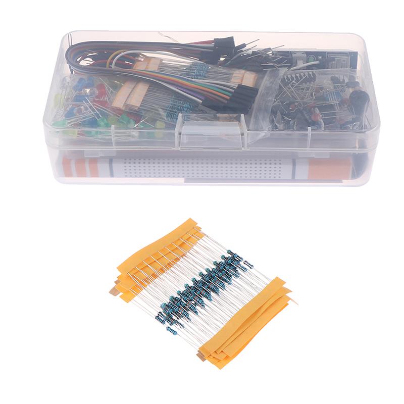 Electronics Component Basic Kit With 830 Tie-Points Breadboard Cable Resistor