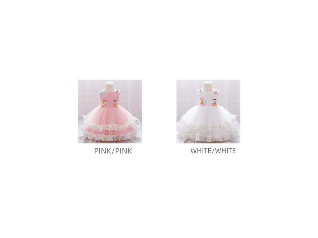 Праздничное платье для девочек с единорогом - Детская юбка и платье с рисунком единорога