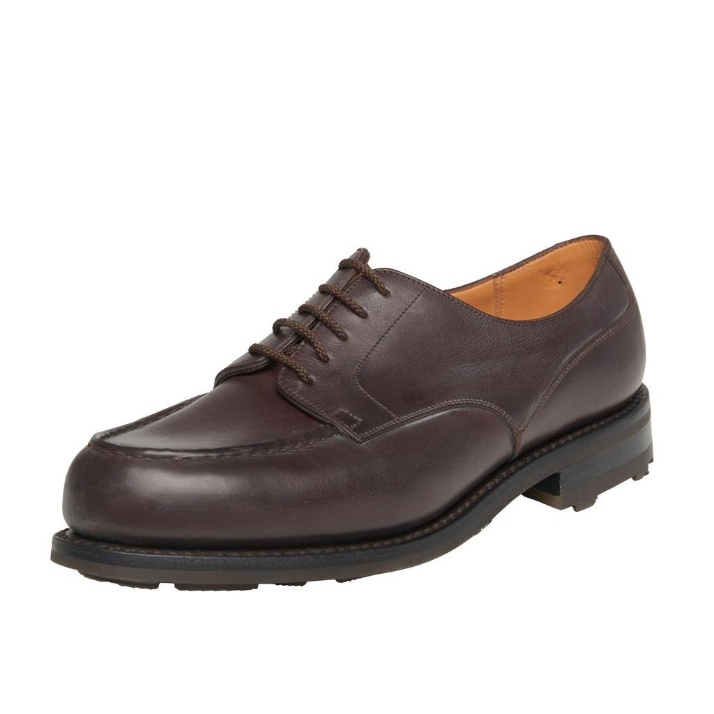Weston Golf Derby Business Dark Sizes D J.M. #641A Men's Shoes, Brown, 25.5cm-26.0cm, (Used)