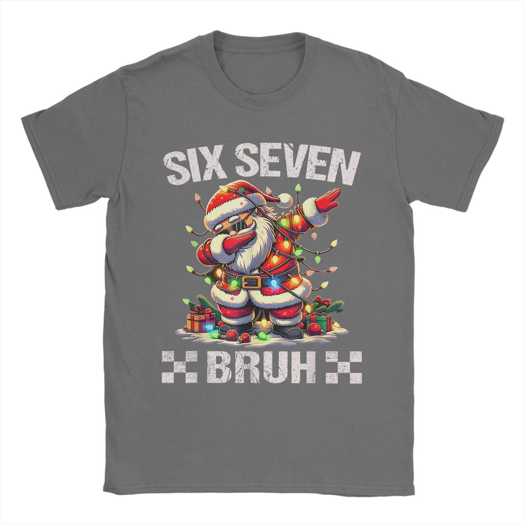 67 Six Seven Burh Funny Christmas 6 7 Meme T-Shirt Summer Cotton T Shirts For Male Hippie Pattern Tshirt Short-Sleeve Clothes