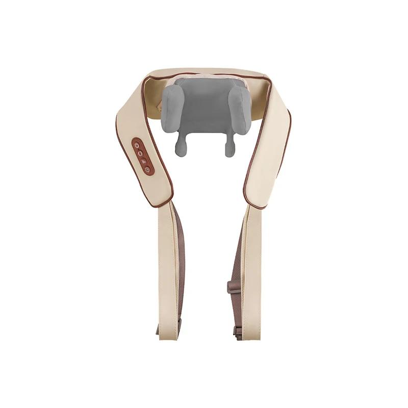 Массажная шаль для шеи и плеч, разминающая, 6D массажная головка, глубокий массаж и расслабление мышц, регулируемый носимый массажер