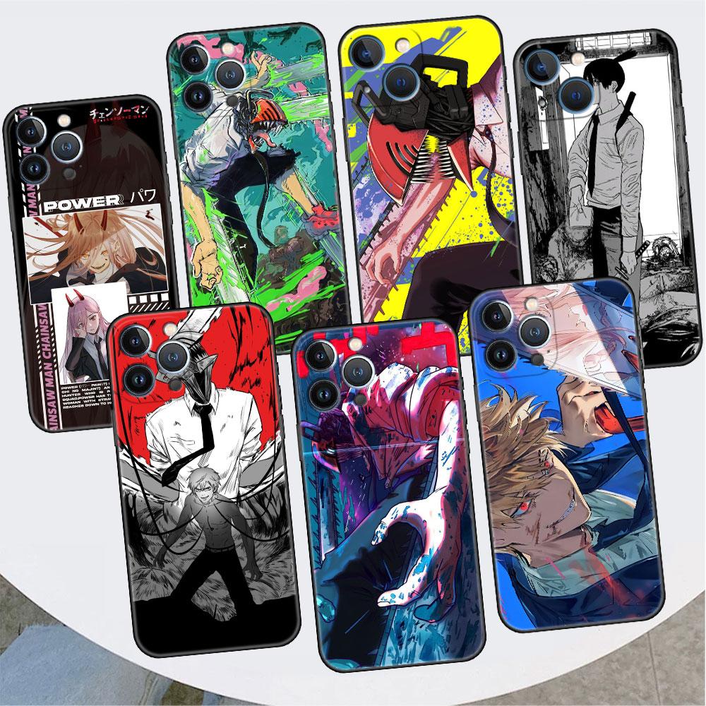 Чехол для телефона Comic Chainsaw Man для iPhone 11 13 Pro Max 12 Mini 7 8 Plus SE 2020 X XS 6 6S 5 5S Мягкая силиконовая задняя крышка Funda
