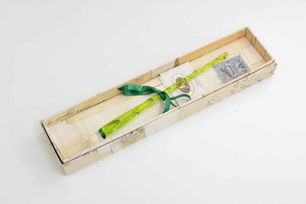 Ручка стеклянная Rubinato светло-зеленая NOV/B