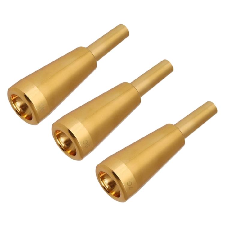 Professional 3.0C/5C/7C Plated Trumpet Mouthpiece Trumpet Nozzle Stainless Steel Trumpet Mouthpiece Small Trumpet Nozzle