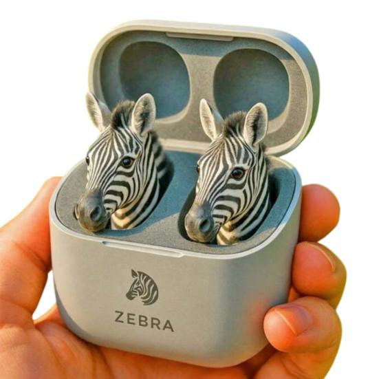 Милые Беспроводные Наушники Bluetooth в Форме Животных 3D Лягушка Орел Зебра Волк Лев Животное с Зарядным Кейсом для Подростков Взрослых