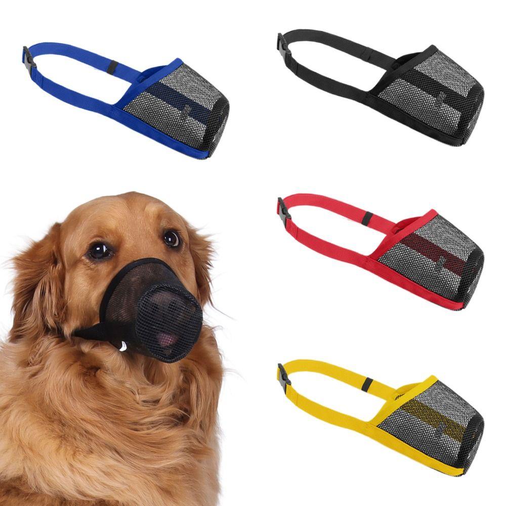 Adjustable Dog Mouth Masks Plastic Mesh Dog Face Mask For Small To Large Dogs