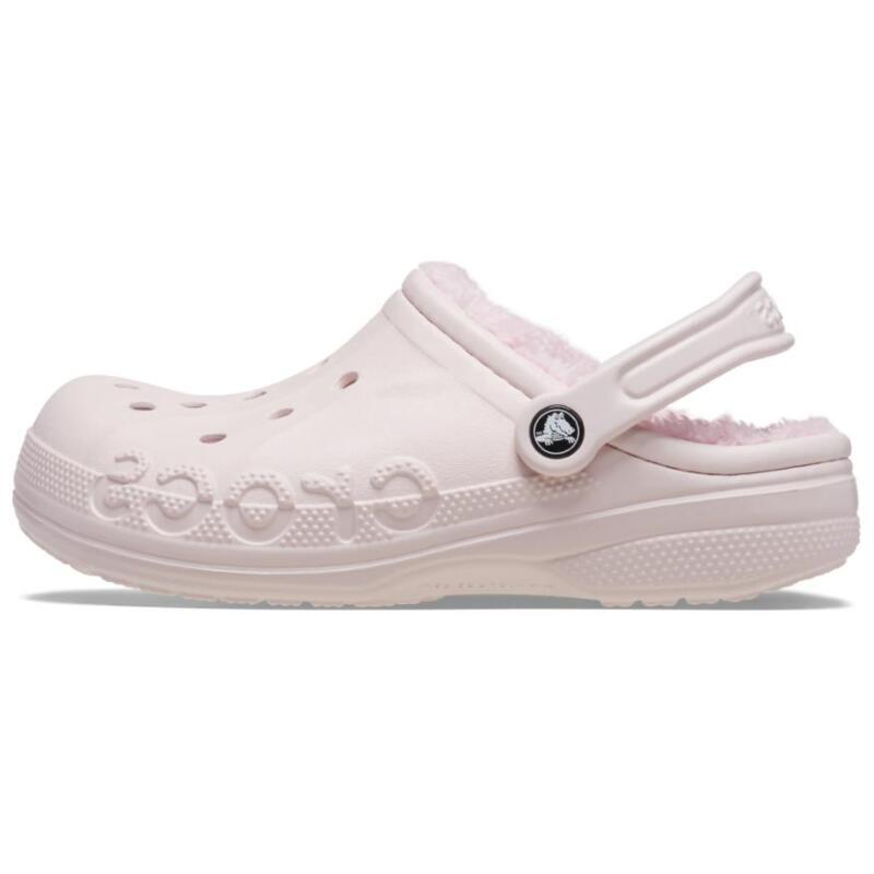 Crocs Baya флис удобные и универсальные шлепанцы мужские розовые