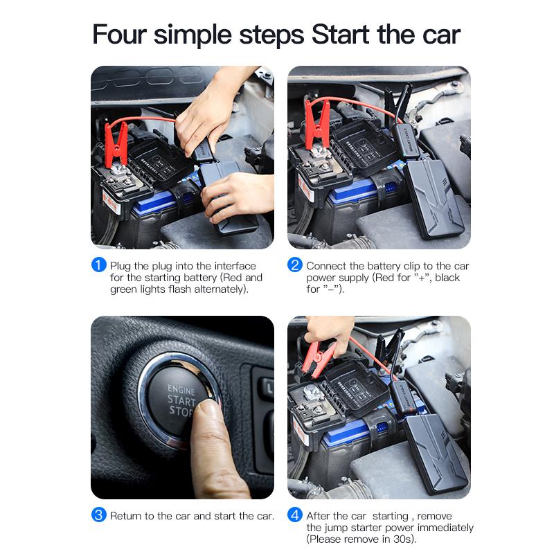 ZapZone автомобильный пусковой аккумулятор 20000 мАч портативный внешний аккумулятор 12 В 600 А автомобильный аварийный усилитель аккумулятора для 5.0 л автомобильного стартера