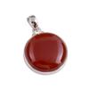 Натуральный Красный Оникс Драгоценный камень Ручной работы 925 Стерлинговое серебро Ювелирная подвеска 1,50'' g3I53