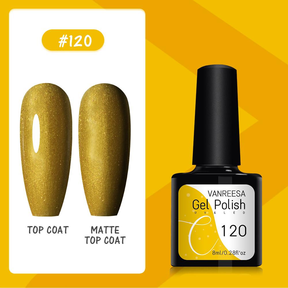 VANREESA Набор гелей для ногтей 111 цветов Гель-лак для ногтей Soak Off Базовое покрытие Верхнее покрытие Маникюр для ногтей УФ-светодиодный полуперманентный лак Стойкий гель для дизайна ногтей