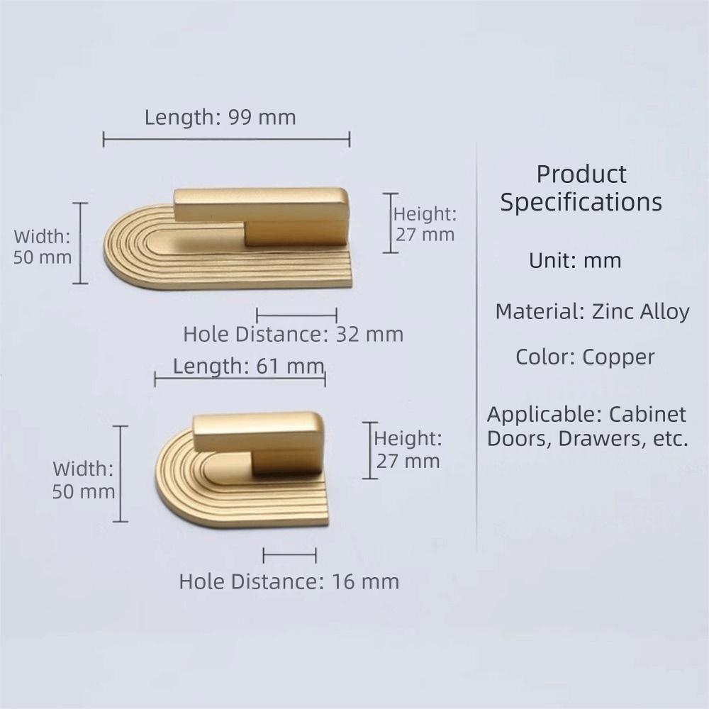 Gold Cabinet Handles Zinc Alloy Wardrobe Pulls Simple Cabinet Knobs Cabinet
