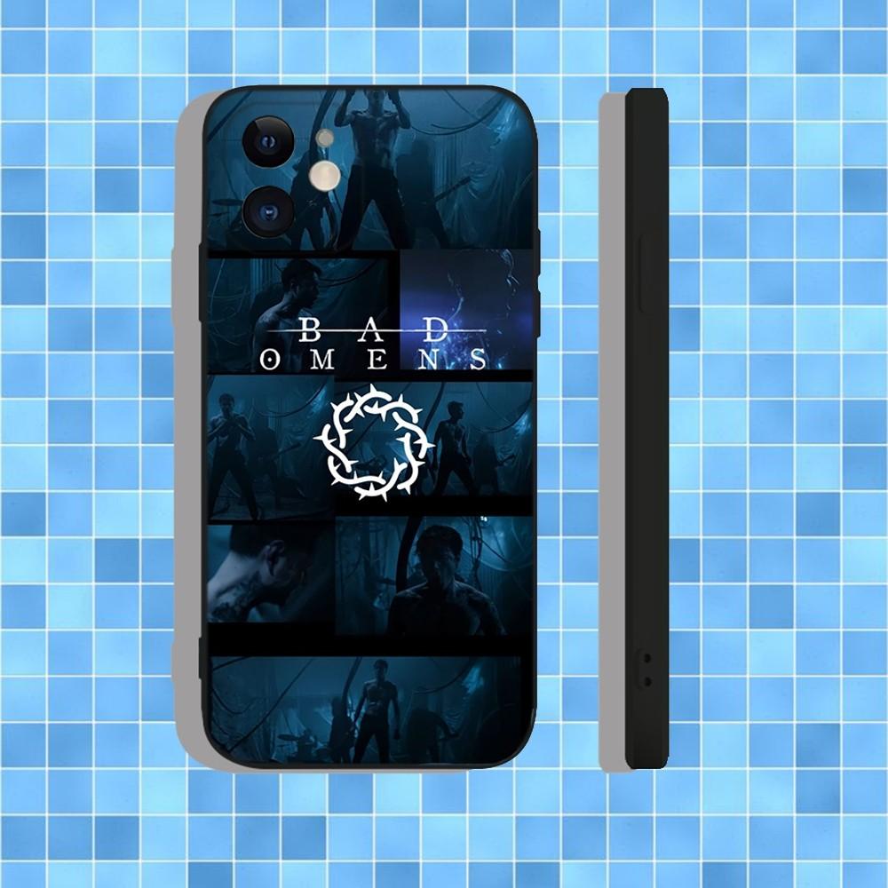 Bad Omens CONCRETE JUNGLE Чехол для телефона Для iPhone 16,15,14,13,12,11,Pro,Max,Plus,X,XS,XR,SE,8,7,Mini, Мягкий силиконовый черный чехол