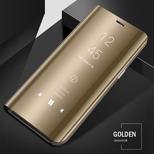 Умный чехол-зеркало для Xiaomi Redmi Note 13 14 12 11 10 Pro Plus Redmi Note 12S 11S 10S 13C 12C 14C Чехол-книжка с подставкой