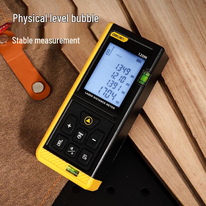 Deli High-Precision Laser Rangefinder 120m