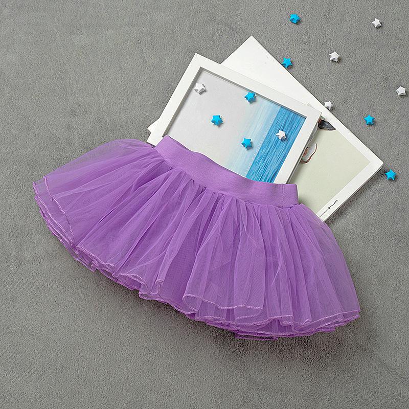 Girls' Tulle Dance Skirt - Short, Puffy, Pink & White Options, Summer Practice Wear