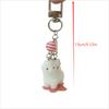 Cute Flocking Alpaca Keychain Pendant Lanyard Phone Chain Lovely Animal Sheep Backpack Charm Girl Bag Hang Ornaments Couple Gift