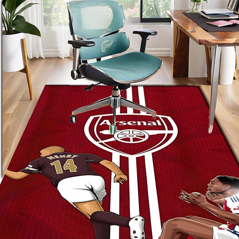 Arsenal F.C Pattern Rug, Indoor/Outdoor Mat, for Picnic, Gameroom, Bedroom, Office, Living Room, Home Decor Carpet, Birthday Gift