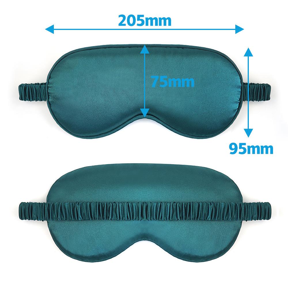 Reversible Satin Sleep Mask with Elastic Band for Ultimate Blackout, Breathable Eye Protection, and Travel Comfort.
