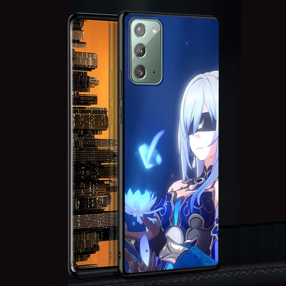 Чехол Jing Liu Honkai Star Rail для Samsung Galaxy Note 10 Plus 20 Ultra 9 8, чехол из ТПУ для телефона, черный мягкий корпус, Funda Capa
