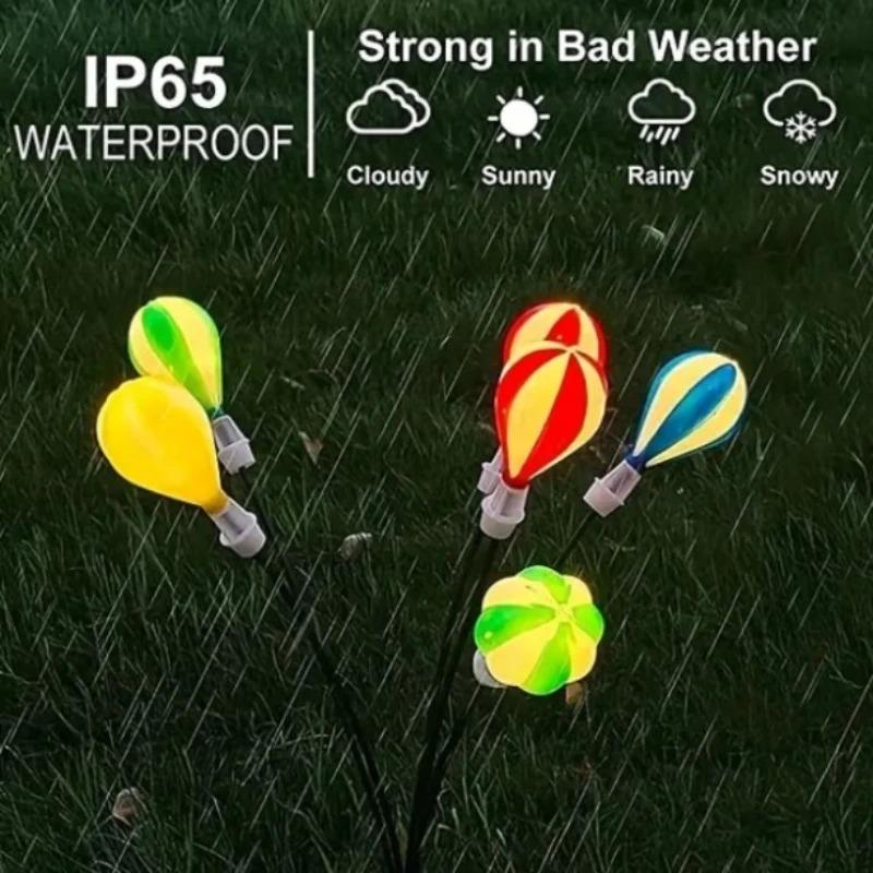 1500 лм солнечные воздушные шары водонепроницаемые пейзажные солнечные светлячки светодиодные солнечные фонари декоративный свет уличные светодиодные солнечные фонари