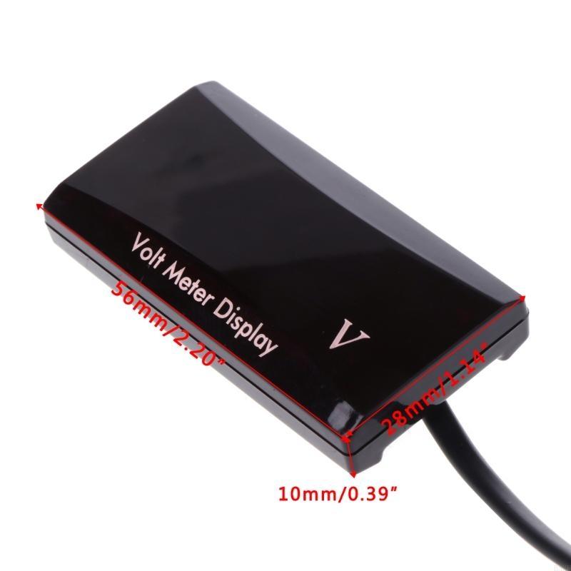 2025 Новый цифровой вольтметр Светодиодный цифровой дисплей Круглый вольтметр Автомобильный вольтметр 8-16 В Цифровой дисплей Вольтметр