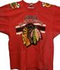 Винтажная футболка Chicago Blackhawks 90-х Мужская XL С логотипом-надписью Домашняя НХЛ Хоккей