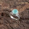 Aqua Chalcedony Gemstone 925 Sterling Silver Jewelry Handmade Engagement Ring RR-11-16