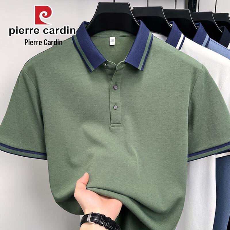 Pierre Cardin Мужская хлопковая футболка-поло с коротким рукавом