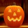 Halloween Pumpkin Lantern Spooky LED Light Up Pumpkin Figurine for Indoor Outdoor Halloween Tabletop Decor