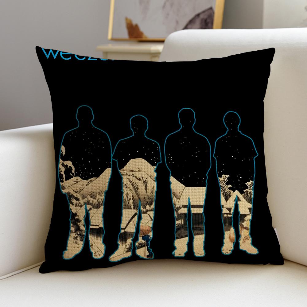 Alternative WWeezerS Cushion Cover Breathable and skinfriendly linen pillowcase square removable and washable cushion