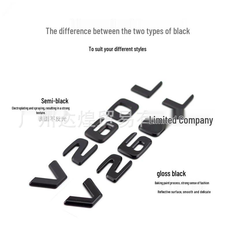 Letter Logo Stickers & Rear Badges for Mercedes-Benz V-Class, Vito, V260L, V300L