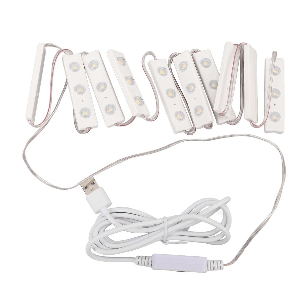 LED Vanity Light USB Stepless Dimmable Stick On Vanity Make Up Mirror Light for Home