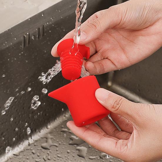 Силиконовая пробка для винной бутылки, многоразовая уплотнительная крышка для красного, белого вина, шампанского, пива, 7-спиральная винная пробка с V-образным носиком для наливания, герметичный консерватор