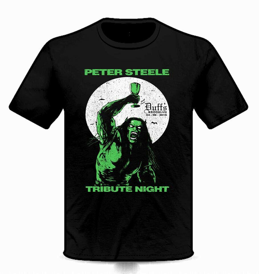 Rare Type O Negative Peter Steele Tribute Cotton Black T-Shirt