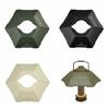 Hexagon Camping Lantern Lampshade Bowl Shaped Tent Lantern Lamps Shade Light   Camping Lights