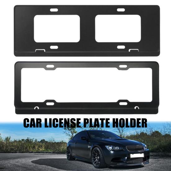 Aluminum Alloy License Plate Frame with Screws Universal Easy To Install Car Front Rear