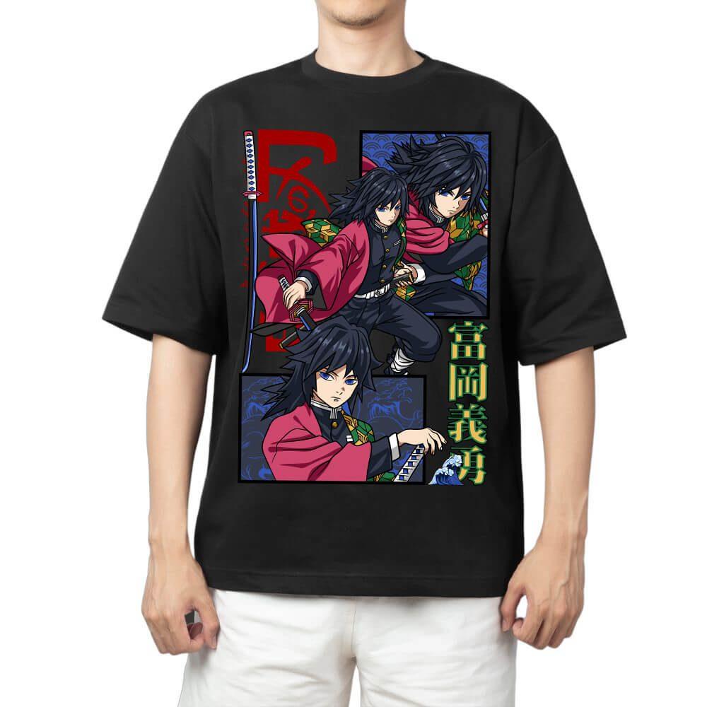 Demon Slayer Mitsuri Kanroji Love Hashira Anime Print T Shirt Men 2026 Summer Casual Streetwear Oversized Cotton Tees