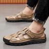 Sandals Men's Trendy Outdoor Sports Leather Bag Head Business Casual Shoes 2025 New Summer Breathable Men's Beach Shoes