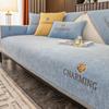 Modern Chenille Roses Embroidery Sofa Cover Non-slip Towel Pillowcase Decore Home L-shaped Sofa Cushion Four Season Universal