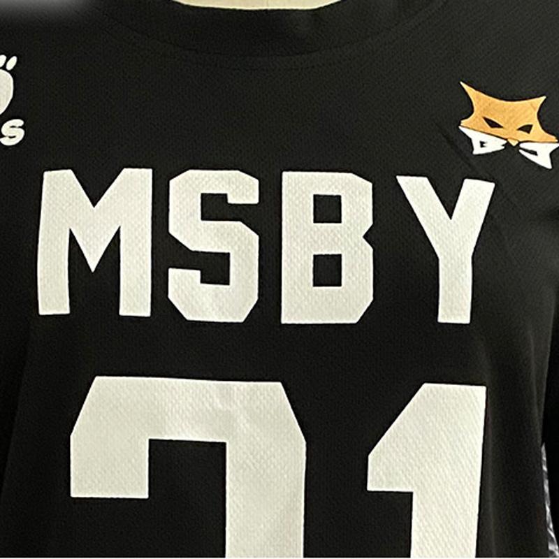 Аниме Haikyuu Косплей Костюм Волейбольные комплекты Молодежные Cos Black Wolf Comic Волейбольная молодежная команда Косплей Одежда MSBY Black Wolf Team