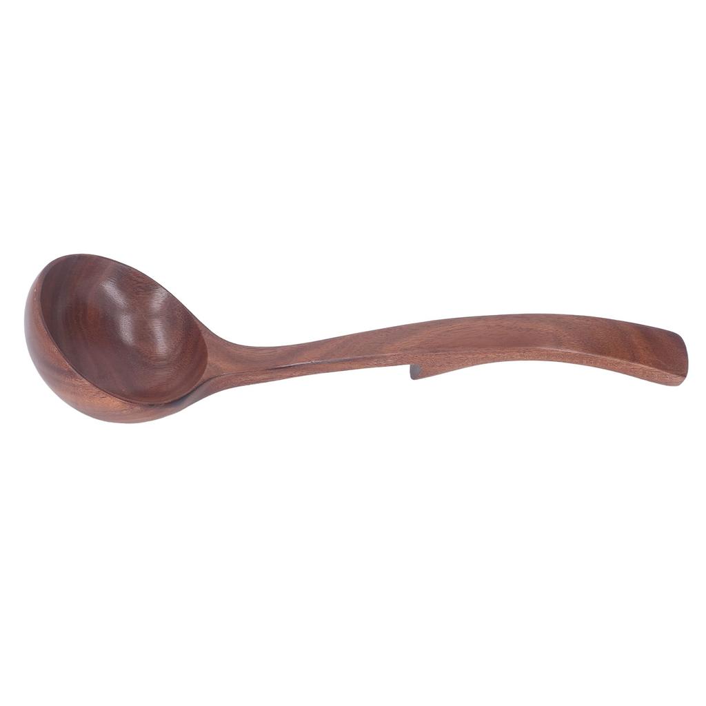 Деревянная ложка-половник для супа, аксессуары из цельного дерева, экологически чистый кухонный сервировочный половник