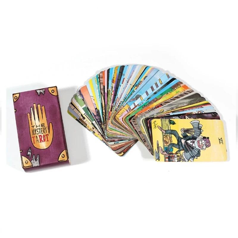 Загадочные карты Таро 78 шт. Колода карт Вдохновленные Гравити Фолз Английская версия Ведьминские Для начинающих, Классические гадальные карты Таро