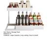 Kitchen Cabinet Pull-Out Storage Rack Under-Sink Organizer Large Capacity 2 Tier L-Shape Easy Installation