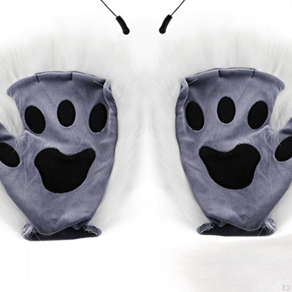 Костюм лисы в виде животного с ушками, хвостом и лапами для ролевых игр для женщин