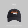 Versatile cute puppy embroidered baseball cap female retro spring and summer casual sunshade soft top shows face small cap
