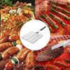 BBQ Grill Basket Stainless Steel Foldable Handle Reusable Easy To Clean Portable Clip for