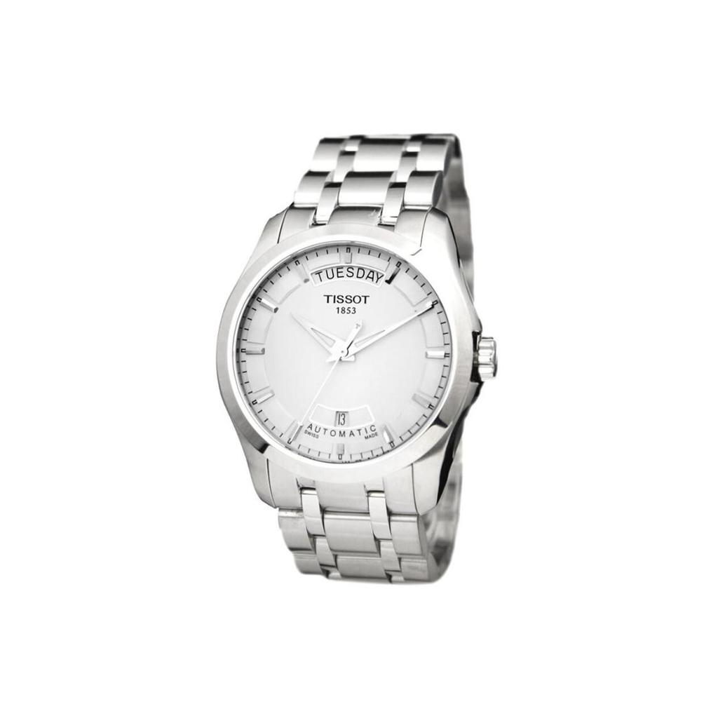 Tissot Kutu Collection Автоматический Механический Механизм Водонепроницаемость 100 м Мужские Часы Часы 39 мм Белый Циферблат T035.407.11.031.00