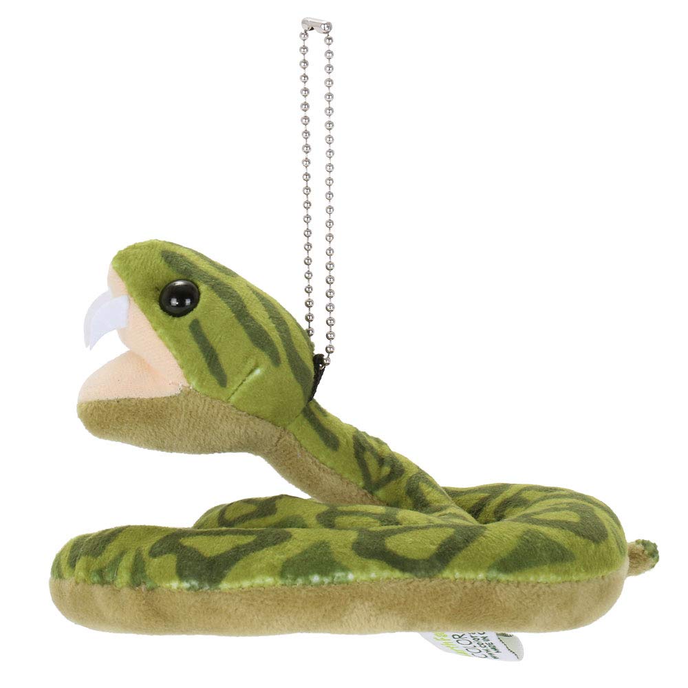 Carolata Plush Mascot Habu (Yanbaru Creaturewith Chain) Realistic Snake Keychain Doll Gift (Twice Tested) Christmas Present