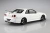 AOSHIMA Prepainted Model Series Nissan BNR34 Skyline II 2000 Белая пластиковая модель 1/24 GT-R V spec 03-B